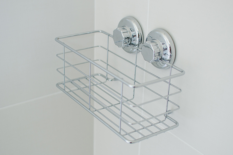 Images are merely illustrative. Stainless Steel Multi-Purpose Holder with Suction Cup